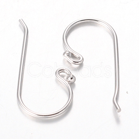 Platinum Plated Sterling Silver Earring Hooks X-H1170-P-1