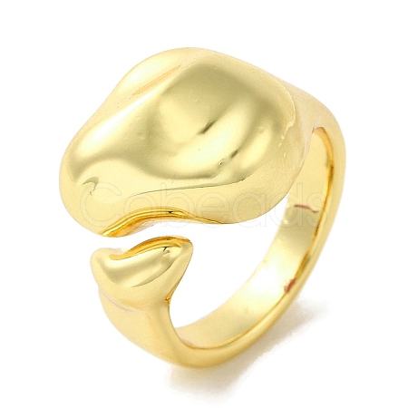 Rack Plating Brass Cuff Rings RJEW-H228-14G-1