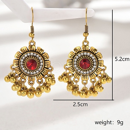 Bohemia Style Holiday Zinc Alloy Tassel Dangle Earrings for Women ZB0217-1-1