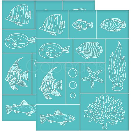 Self-Adhesive Silk Screen Printing Stencil DIY-WH0338-074-1