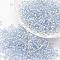 6/0 Transparent Glass Round Seed Beads, Grade A, Silver Lined, Alice Blue, 3.6~4.0mm, Hole: 1.2mm, about 5000pcs/pound