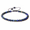 4mm Natural Chrysocolla Beaded Braided Bracelets, Adjustable Women's Bracelets, 