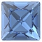 Preciosa&reg MAXIMA Crystal Fancy Stones, Czech Crystal, 435 23 615 Square, Dura Foiling, 30050 Sapphire, 6x6mm