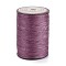 Flat Waxed Polyester Thread String, Micro Macrame Cord, for Leather Sewing Stitching, Old Rose, 0.8~0.9x0.3mm, about 109.36 Yards(100m)/Roll