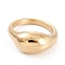 Ion Plating(IP) Unisex 304 Stainless Steel Finger Rings, Round Shape, Golden, Size 7, 3.2~9.8mm, Inner Diameter: 17.3mm