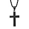 Stainless Steel Cross Pendant Necklace Men Women Hip-hop Jewelry Non-fading