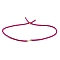 Nylon Cords Necklace Making, with Golden Brass Findings, Long-Lasting Plated, Deep Pink, 22~22.8 inch(56~58cm), Hole: 1.7mm