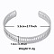 Non-Tarnish Elegant and Stylish Design Hollow 304 Stainless Steel Cuff Bangles for Women