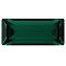 Preciosa&reg MAXIMA Crystal Fancy Stones, Czech Crystal, 435 26 212 Baguette, Dura Foiling, 50730 Emerald, 4x2mm.