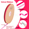 Single Face Velvet Ribbons OCOR-WH0080-14D-02-2