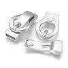 304 Stainless Steel Magnetic Clasps with Glue-in Ends STAS-G143-72P-3
