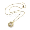 Brass Pendants Necklace NJEW-B101-02G-04-2