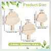 6Pcs 3Styles Wood Cutouts WOOD-WH0131-21B-2