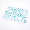 Happy Birthday Theme Waterproof Self Adhesive Sticker DIY-WH0199-87B-03-1