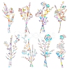 Flower Rainbow Prism Electrostatic Window Stickers PW-WG7E5CE-01-1