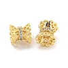 Brass Micro Pave CLear Cubic Zirconia Beads KK-Z044-05G-2