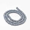 Faceted Rondelle Glass Beads Strands X-GLAA-I033-6mm-21-2