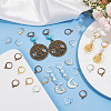 SOFPLATE 120Pcs 4 Colors Brass Leverback Earring Findings KK-SP0001-02-4