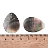 Natural Black Shell Pendants SHEL-D082-01B-3