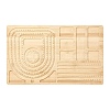 Rectangle Wood Bracelet Design Boards TOOL-YWC0003-06-2
