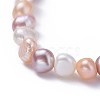 Natural Pearl Beaded Stretch Bracelets BJEW-JB04528-01-2