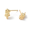 Rack Plating Brass Stud Earring Findings KK-M264-17G-2