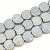 Electroplate Non-magnetic Synthetic Hematite Beads Strands G-T061-161-2