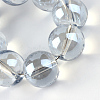 Electroplate Glass Beads Strands EGLA-Q062-8mm-A07-4
