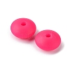 Rondelle Food Grade Eco-Friendly Silicone Focal Beads SIL-F003-07D-4