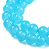 Baking Painted Imitation Jade Glass Round Bead Strands DGLA-Q021-6mm-06-4