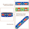 Ethnic Style Polyester Ribbon OCOR-WH0047-38K-4