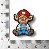 Overalls Red Hat Calf Cartoon Cowboy Silicone Focal Beads SIL-M006-03A-3