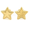 Ion Plating(IP) 304 Stainless Steel Stud Earrings for Women EJEW-S227-36G-1