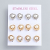 304 Stainless Steel Stud Earrings EJEW-F246-02-1