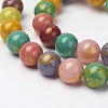 Natural Mashan Jade Beads Strands X-G-P232-01-D-10mm-1