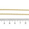 2mm Brass Rope Chain Necklaces for Men Women NJEW-G160-18G-5