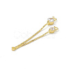 Brass Coreana Chains Tassel Pendants KK-P227-08G-3