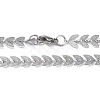 201 Stainless Steel Cobs Chain Necklace for Men Women NJEW-I122-07P-2