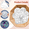 4 Sheets 11.6x8.2 Inch Stick and Stitch Embroidery Patterns DIY-WH0455-201-8