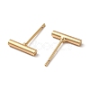 Brass Stud Earrings for Women Men KK-C028-23G-2