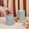 Ceramic Whiteware Candle Holder DJEW-WH0068-01B-3