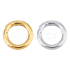 Unicraftale 2Pcs 2 Style Ion Plating(IP) 304 Stainless Steel Spring Gate Rings STAS-UN0033-62-1