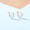 Enamel Heart Hoop Earrings JE1108A-4