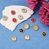 24Pcs 4 Colors Rack Plating Alloy Enamel Pendants FIND-SZ0006-06-3