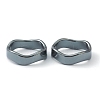 Non-magnetic Synthetic Hematite Finger Rings RJEW-H544-03F-1