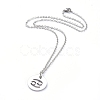 Non-Tarnish 304 Stainless Steel Pendant Necklaces NJEW-E147-10P-2