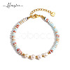 Ancient Bohemian ethnic style handmade beaded pearl bracelet that does not fade RQ1956-1