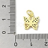 Real 18K Gold Plated Brass Pave Cubic Zirconia Pendants KK-M283-11G-02-3