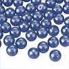   6mm Purple Navy Glass Pearl Beads Tiny Satin Luster Round Loose beads for Jewelry Making HY-PH0001-6mm-069-2