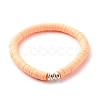 Synthetic Hematite & Polymer Clay Hieishi Stretch Bracelets Set for Women BJEW-JB07430-10